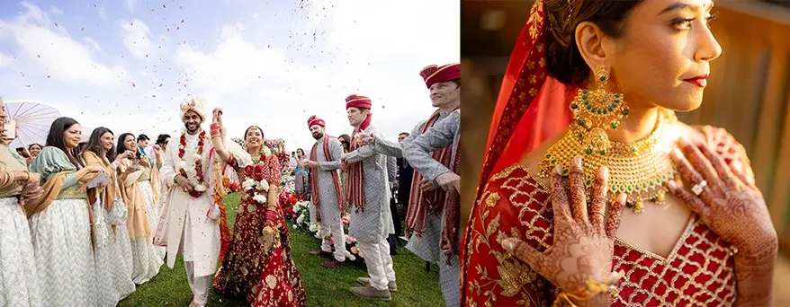 عروسی پرزرق و برق جواهرساز هندی در آمریکا