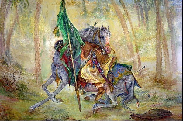 تابلو پرچم دار حق
