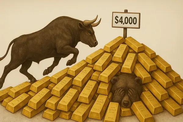 طلای 4000 دلاری در افق دید وال استریت
