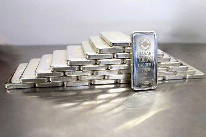 معامله ۲۵ میلیارد تومان شمش نقره در بورس کالا