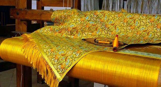 طلای ۲۴ عیار به تار و پود پارچه ایرانی رسید