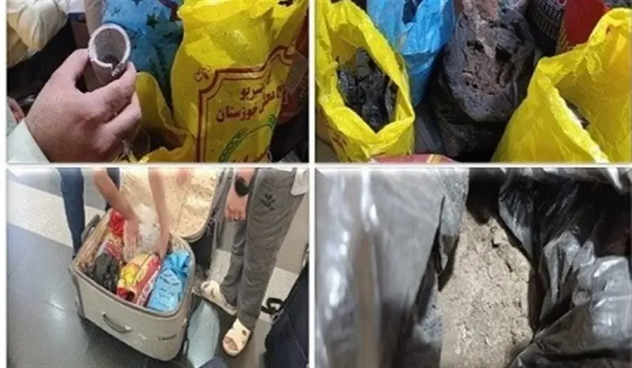 کشف 100 کیلوگرم خاک طلا و نقره از ساک مسافران در راه آهن 