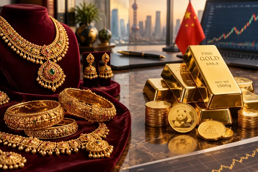 چرا بازار طلای هند در رکود است و بازار چین تشنه خرید؟